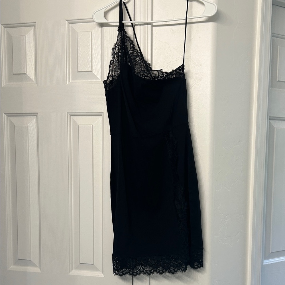 Free people Elegant Black Lace Slip Dress
